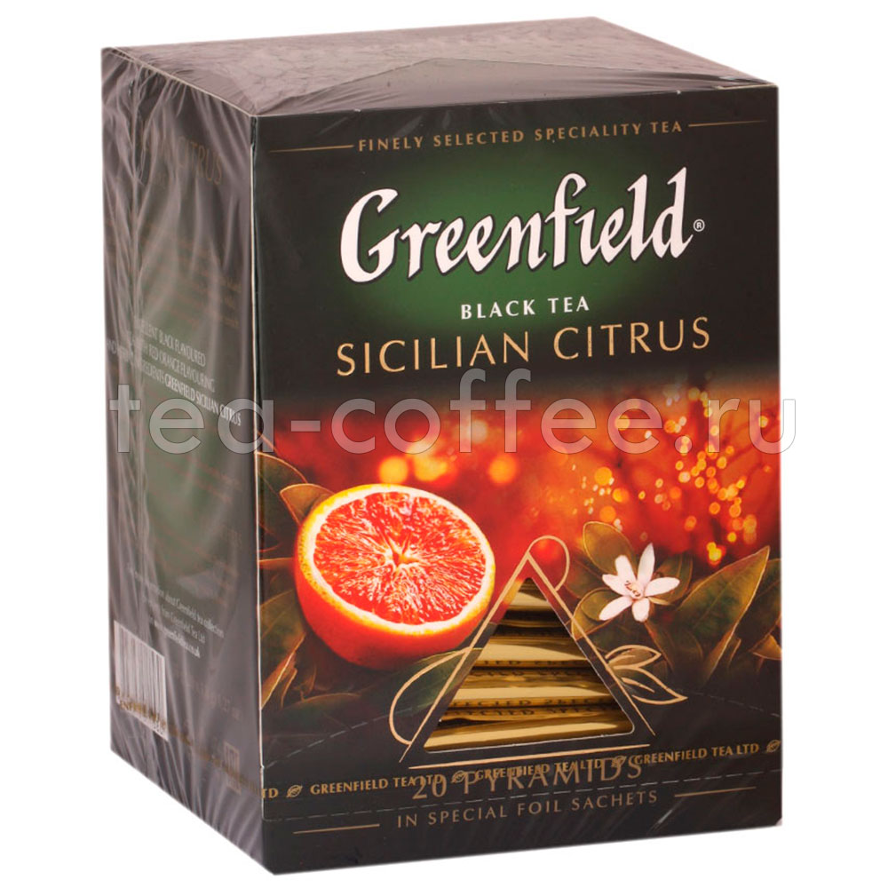 Чай Гринфилд Sicilian Citrus Пирамидки купить Чай Greenfield Sicilian ...