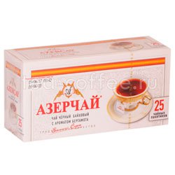 Чай Азерчай Бергамот черный в пакетиках 25 шт Россия