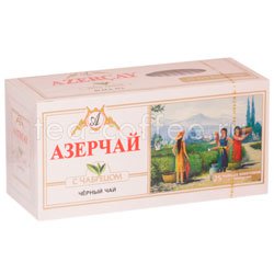 Чай Азерчай черный с чабрецом в пакетиках 25 шт Россия
