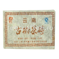 Чай Пуэр Плитка 100 гр (шу) 2013 год Китай