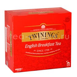 Чай Twinings English Breakfast чернй в пакетиках 50 шт