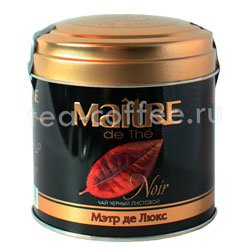 Чай Maitre Мэтр де Люкс черный 100 гр в ж.б.
