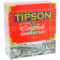 Чай Tipson English Breakfast (100 пакетиков по 2 гр) Россия