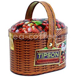 Чай Tipson Basket Cranberries & Lingon berries 100 гр/Лукошко Клюква и брусника 100 гр Шри Ланка