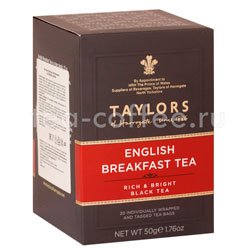 Чай Taylors of Harrogate Английский завтрак черный в пакетиках 20 шт