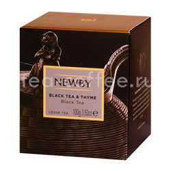 Чай Newby Black Tea & Thyme черный с чабрецом 100 гр