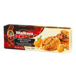 Бисквитное печенье Walkers с имбирем 150 гр Шотландия