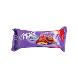 Бисквитное печенье Milka Choco jaffa raspberry 147 гр