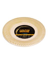 Complement Тарелка пластиковая бежевая Golden Wave d-230 мм (1уп-6шт) 