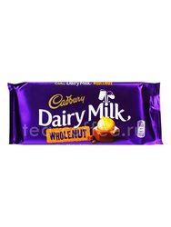 Шоколад Cadbury Whole Nut плитка 120 гр