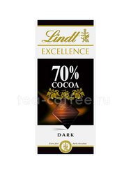 Шоколад в плитках Lindt Excellence Горький 70% какао 100 гр