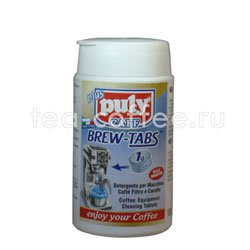 Средство для чистки всех типов брюеров, фильтровальных кофеварок и термосов-накопителей в таблетках Puly  Brew Tabs 100 шт.х1 гр Италия 