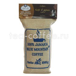 Кофе Jamaica Blue Mountain в зернах средней обжарки 1 кг Россия
