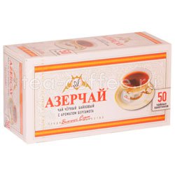 Чай Азерчай Бергамот черный в пакетиках 50 шт