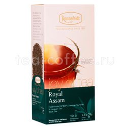 Чай Ronnefeldt Joy of tea Royal Assam черный кат. GFBOP в саше на чашку 15 шт