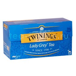 Чай Twinings Lady Grey черный в пакетиках 25 шт Польша