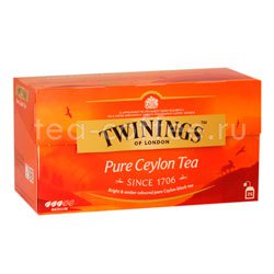 Чай Twinings Pure Ceylon черный в пакетиках 25 шт