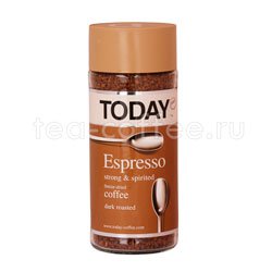 Кофе Today растворимый Espresso 95 гр (ст.б.) Германия