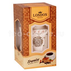Lоndon Tea Club Черный чай Тирамису 100 гр в фарфоровой чайнице