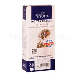 Одноразовые фильтры для чая Finum Xs отбеленные 100 шт Германия