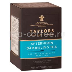 Чай Taylors of Harrogate Дарджилинг-Полдник черный в пакетиках 20 шт Великобритания