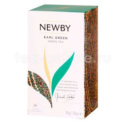 Чай Newby Earl Green зеленый в пакетиках 25 шт Индия