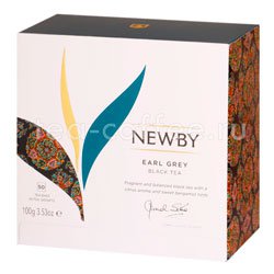 Чай Newby Earl Grey черный в пакетиках 50 шт Индия