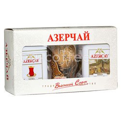 Чай Азерчай Подарочный набор черный чай и керамическая кружка Россия