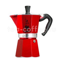 Гейзерная кофеварка Bialetti Moka Express Moka Red Emotion 6 порции 240 мл  5293