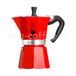 Гейзерная кофеварка Bialetti Moka Express Moka Red 6 порции 240 мл 4943