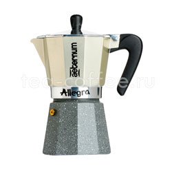 Гейзерная кофеварка Bialetti Aeternum Allegra Petra Rouge Platino 6 порции 240 мл 5683