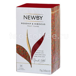 Чай Newby Шиповник и Гибискус фруктовоый в пакетиках 25 шт Индия