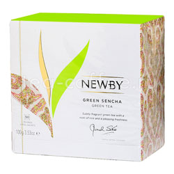Чай Newby Green Sencha зелный в пакетиках 50 шт Индия