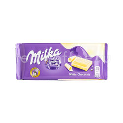 Шоколад Milka белый шоколад 100 гр Европа