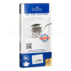Одноразовые фильтры для чая Finum XL отбеленные 60 шт Германия