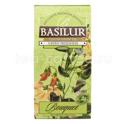 Чай Basilur Букет Зеленая свежесть байховый зеленый 100 гр Шри Ланка