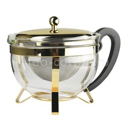 Чайник заварочный с фильтром Bodum Chambord золотой  1,3 л 