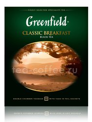 Чай Greenfield Classic Breakfast черный в пакетиках 100 шт Россия
