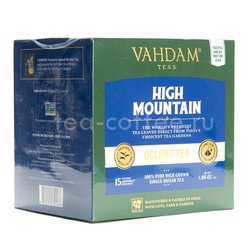 Чай Vahdam High Mountain улун в шелковых пирамидках 15 шт Индия