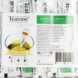 Чай Teatone зеленый с жасмином в стиках 100 шт Россия
