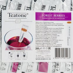 Чайный напиток Teatone Лесные ягоды фруктовый в стиках 100 шт Россия