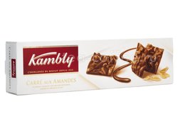 Kambly Carre aux Amandes Печенье с миндалем и молочным шоколадом 80 гр Швейцария