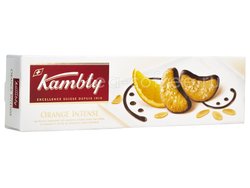 Kambly Orange Intense Печенье миндальное с апельсиновым кремом и шоколадом 100 гр