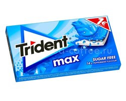 Жевательная резинка Trident MAX перечная мята (Peppermint) Турция