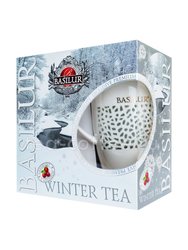 Чай Basilur Времена Года Чайный набор Зимний черный 100г  +коллекционная кружка 