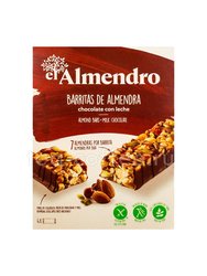 El Almendro Ореховый батончик из миндаля и фундука с молочным шоколадом 100 г Испания