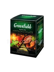 Чай Greenfield Mint & Choсolate черный в пирамидках 20 шт