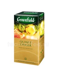 Чай Greenfield Quince Ginger зеленый байховый в пакетиках 25 шт Россия