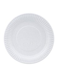 Тарелка бумажная Snack Plate белая мелованная d200 мм (100шт) 