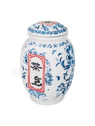 Чайница Синий цветок дракон (фарфор) 350 мл (F-039) Китай